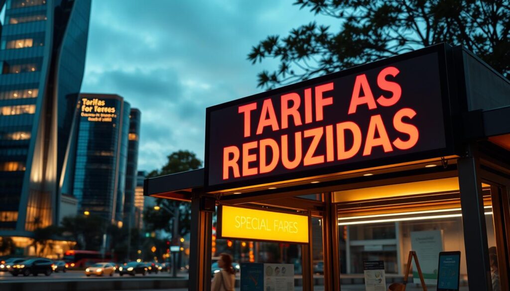 tarifas reduzidas