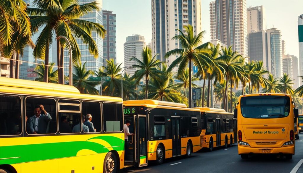 transporte público por ônibus transporte público por ônibus